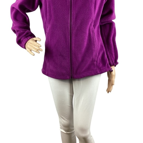 Columbia Benton Springs Full Zip Fleece Jacket Size M Purple - Picture 3 of 7